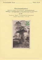 Französische Zone: 1945/49, Sehr Spezialisierte Sammlung Aller Drei Zonen Postfrisch, Gestempelt Und - Autres & Non Classés