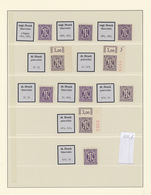 Bizone: 1945/1946, AM-Post, Spezialisierte Postfrische Sammlung Im Lindner-Ringbinder Mit Marken All - Autres & Non Classés