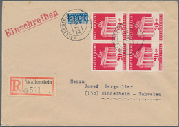 Bizone: 1945/1949, Reichhaltige Sammlung Mit Ca.185 Belegen Im Ringbinder, Dabei Als Schwerpunkt Ein - Autres & Non Classés