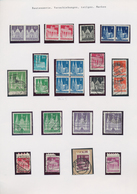 Bizone: 1948/1951, Spezial-Sammlungspartie Auf Blättern Mit Ca. 50 Briefen Und Karten (meist Bedarfs - Otros & Sin Clasificación