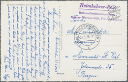 Bundesrepublik Deutschland: 1948/56 10 Karten Mit Diversen Vermerken, Handstempeln Heimkehrerpost, D - Colecciones