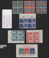 Bundesrepublik Deutschland: 1948-1960, Postfrische Sammlung Viererblöcke Untergebracht In Zwei Alben - Collections