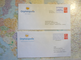 2 Enveloppes Neuves PAP Réponse Orphéopolis Bis - Prêts-à-poster:Overprinting/Lamouche