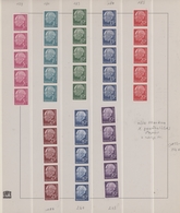 Bundesrepublik - Rollenmarken: 1954/2001, Umfassende Rollenmarken-Sammlung Mit 3er- Und 5er-Streifen - Roulettes