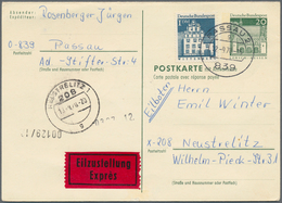 Bundesrepublik - Ganzsachen: 1970, Frage-/Antwortkarte 20 Pfg. Große Bauwerke (P 98), Partie Von 17 - Andere & Zonder Classificatie