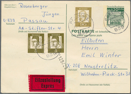 Bundesrepublik - Ganzsachen: 1970, Frage-/Antwortkarte 20 Pfg. Große Bauwerke (P 98), Partie Von 17 - Autres & Non Classés