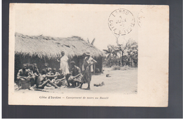Cote D'Ivoire Campement De Noirs Au Baoulé Ca 1905 Old Postcard - Côte-d'Ivoire