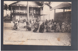 Cote D'Ivoire Tam-Tam Krooboy 1929 Old Postcard - Côte-d'Ivoire