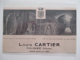 Année(1925) POLIGNY (Jura)  Caves De Vins LOUIS CARTIER    - Ancienne Coupure De Presse - Documenti Storici