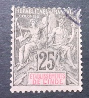 France (ex-colonies & Protectorats) > Inde (1892-1954) >  N° 8 - Used Stamps