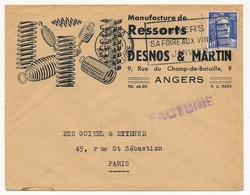 FRANCE - En Tête "Manufacture De Ressorts Desnos Et Martin" ANGERS (Maine Et Loire) - 1949 - 1900 – 1949