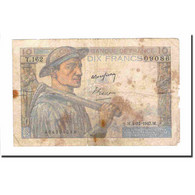 France, 10 Francs, Mineur, 1947, 1947-12-04, B, Fayette:8.19, KM:99f - 10 F 1941-1949 ''Mineur''