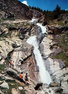 SAAS ALMAGELL Wanderer Bei Den Wasserfällen - Saas-Almagell