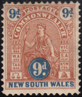 New South Wales 1903 MH Sc 108 9p 'Australia' - Ungebraucht