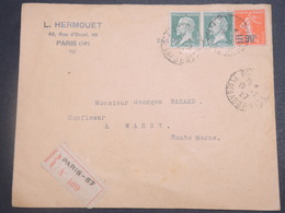 FRANCE - Enveloppe à étudier Avec Timbre(s) Au Type Pasteur - Découverte à Faire - P 22644 - 1922-26 Pasteur