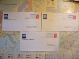 3 Enveloppes Neuves PAP Réponse SOS Education - PAP: Ristampa/Lamouche