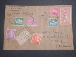 FRANCE - Fragment D'une Enveloppe D'un Paquet à étudier Avec Timbre(s) Au Type Pasteur - Découverte à Faire - P 22657 - 1922-26 Pasteur