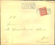 1868, "BERLIN POST EXP. 4 STETTIN. BAHNH." In Blau Auf Ortsbrief 1 Gr. NDP - Brieven En Documenten