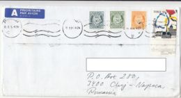 7732FM- WINTER OLYMPIC GAMES, POSTHORN, STAMPS ON COVER, 1995, NORWAY - Brieven En Documenten