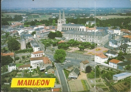 ( MAULEON )( 79 DEUX SEVRES ) ( VUE AERIENNE ) CENTRE VILLE EGLISE DE LA TRINITE - Mauleon