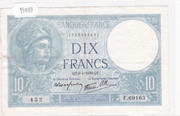 Billet De 10 Francs MINERVE Du 6 Avril 1939 - F .69163 Alph 432 @ N° Fayette : 7.2 - 10 F 1916-1942 ''Minerve''