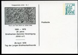 Bund PP103 D2/012 BRIEF THIURN UND TAXIS JÜLICH 1784 - Private Postcards - Mint