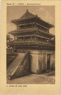 China, Architecture, Gate Of A City (1920s) Mission Postcard - China