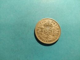 GRAN BRETAGNA 2 Shillings 1949 - J. 1 Florin / 2 Shillings