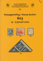 VAN DIETEN AUCTION CATALOG 603 January 2007 See Index 262 Pages Condition "like New" - Catalogues For Auction Houses