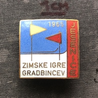 Badge Pin ZN009030 - Skiing / Ski Jumping Winter Games Yugoslavia Slovenia Jesenice 1965 (Zimske Igre Gradbincev) - Wintersport