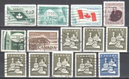 Canada 1965 - Year Set - Mi.381-88 - Used Gestempelt - Años Completos