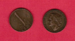 NETHERLANDS  1 CENT 1948 (KM # 175) #5497 - 1 Cent