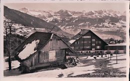 Schwanden Ob Sigriswil, Bergsunne Im Winter, Ferien Und Erholungsheim Der Stadt Nidau (1100) - Nidau