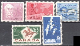 Canada 1963 - Year Set - Mi.353-57 - Used Gestempelt - Vollständige Jahrgänge