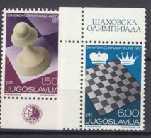 Yugoslavia 1972 Chess Mi#1472-1473 Mint Never Hinged - Neufs