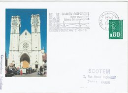 FRANCE LETTRE AVEC OBLITERATION FOIRES EXPOSITION DE SAUVAGINES - CHALON SUR SAONE1978 - Mechanical Postmarks (Advertisement)