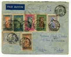 Lettre De COTONOU / Controle Postale / Oct 1940  Période WW2 / Aff Composé Superbe / Pour Le Maroc - Cartas & Documentos