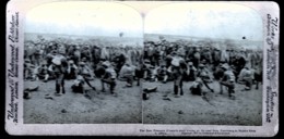 RARE  PHOTO VÉRITABLE STEREOSCOPIQUE AVANT 1900- PRISONNIERS BOERS- AFRIQUE DU SUD- TRES BELLE ANIMATION - Cartes Stéréoscopiques