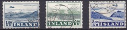 IS340 – ISLANDE – ICELAND – 1952 – PLANES OVER GLACIERS – Y&T # 27/9 USED 27,50 € - Aéreo