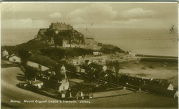 IRELAND - GAREY - MOUNT ORGUEIL CASTLE & HARBOUR - JERSEY - RPPC POSTCARD 1930s  (BG7600) - Wexford