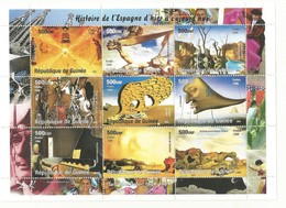 GUINNEE BLOC  NEUF  TP  1482/1490  THEME  SALVADOR DALI .COTE 20 EUROS - Impressionisme