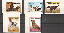 FUJEIRA, Chiens, Dog, Dos, Perro. Yvert 602/6 NON DENTELE ** MNH. Neuf Sans Charnière - Dogs