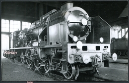 Photographie Guy Laforgerie - Locomotive 231.E.3? - Dépôt De Fives - Voir 2 Scans - Trains