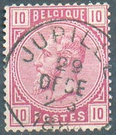 N°38 - 10 Centimes Rose, Obl. Sc JUPILLE 29 Déc.  1884 - 15151 - 1883 Leopold II