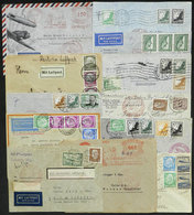 GERMANY: 13 Airmail Covers Sent To Brazil By DLH Between 1934 And 1939, Varied Postages And Cancels Interesting For The  - Otros & Sin Clasificación