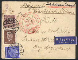 GERMANY: 13/MAR/1934 Jever - Argentina, Airmail Cover By DLH (L7), The Flight Was Delayed In Bathurst Due To Engine Prob - Other & Unclassified