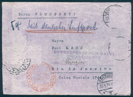 GERMANY: CRASH COVER: Cover Sent From Ravensburg To Rio De Janeiro On 20/AP/1934, The Plane Crashed In The Guanabara Bay - Otros & Sin Clasificación