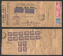 GERMANY: SAMPLES WITHOUT VALUE Sent To South America By ZEPPELIN: Cover Franked With 10.20Mk. Sent From Göppingen To Bra - Altri & Non Classificati