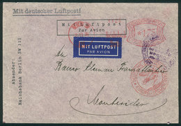 GERMANY: 2/NO/1934 Berlin - Uruguay, Airmail Cover With Meter Postage Of 1.75Mk., This Flight Had An Emergency Landing I - Otros & Sin Clasificación