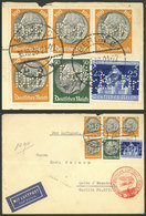 GERMANY: 16/OC/1936 Berlin - Ecuador, Airmail Cover Flown By DLH Franked With 4.75Mk. With Stamp With Commercial Perfin  - Sonstige & Ohne Zuordnung